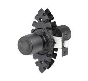 Cerradura tubular pomo libre paso negra Urbano Rústica Poli