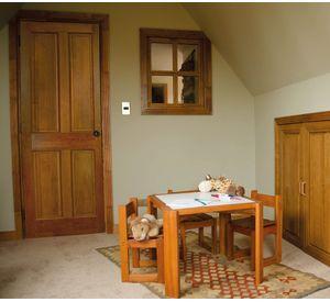 Puerta Oxford madera de lenga 70x210 cm natural