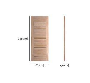 Puerta Livorno madera de lenga 85x240 cm natural