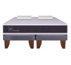 Cama europea king Ortopedic + almohadas viscoelásticas Cic
