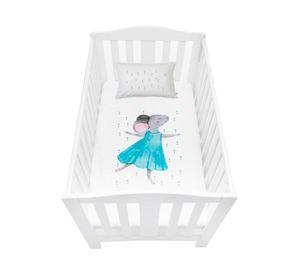 Funda de plumón Ratona blanco cuna