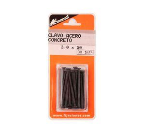 Clavo 3x50 mm acero 30 unidades Mamut