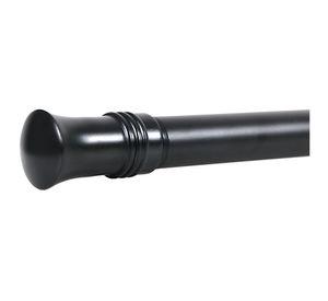 Barra extensible 120/210 cm tope negro