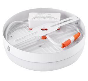 Foco sobrepuesto 18W 12 cm luz cálida Redondo blanco