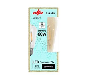 Ampolleta led 6W E27 luz fría ST64 Filamento