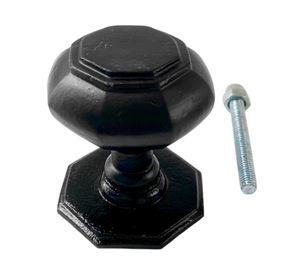 Perillón Octogonal F-28 negro 7.62 cm