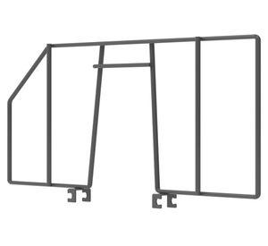 Divisor de repisa metal ensamble 18 cm grafito