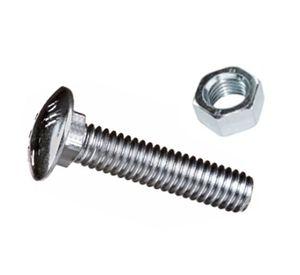Perno coche 1/4'' x 11/2'' con tuerca blister 4 unidades Imporper
