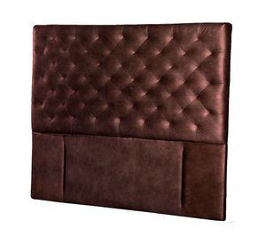 Respaldo King Brescia cuero café Latam Home