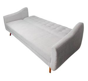 Sofá cama Mimo tela gris claro
