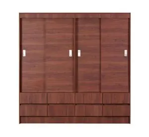 Clóset 4 puertas 8 cajones Maule cerezo Cic