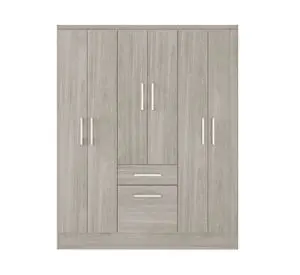 Clóset 6 puertas 1 cajón 1 zapatero Cream 177x138x40 cm