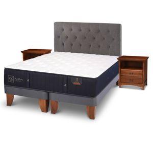 Cama europea 2 plazas Premium base dividida + set Kavery/ Indo Cic