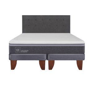 Cama europea 2 plazas Ortopedic advance base dividida + respaldo Éufrates Cic