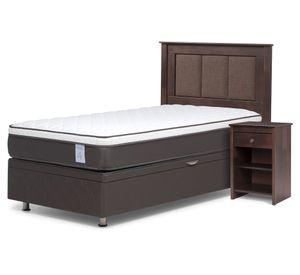 Boxet New Style 4 plus 1 plaza + Respaldo + velador Rachel