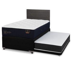 Diván 1.5 plazas Premium + Respaldo Villarrica azul/gris