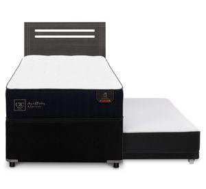 Diván 1.5 plazas Premium + Respaldo Munich azul/gris