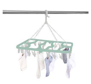 Colgador 24 clips bicolor