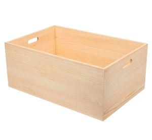 Cajón con asas natural 40x60x40 cm