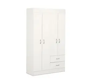 Clóset 4 puertas 2 cajones blanco 175x102x39.2 cm.