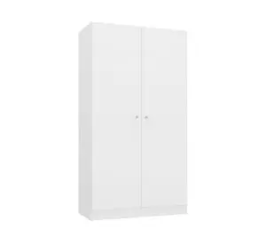 Clóset 2 puertas blanco 183x100x47 cm