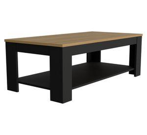 Mesa centro Cecil 41.5x120x60 cm fresno/wengue