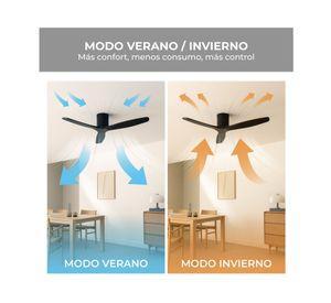 Ventilador terraza Brezza ZVTM-W negro/nogal