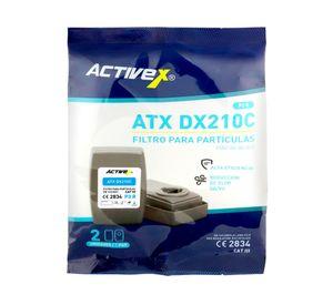 Filtro máscara de gas partículas y olores DX210C gris