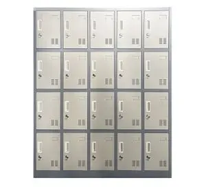 Locker Casillero Met谩lico 5 cuerpos 20 puertas