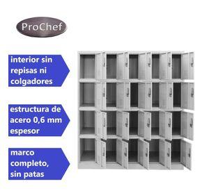 Locker Casillero Metálico 5 cuerpos 20 puertas