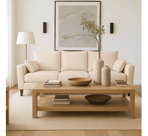 Sofá 3 Cuerpos Palais Beige Tela – Confort y Estilo para tu Hogar