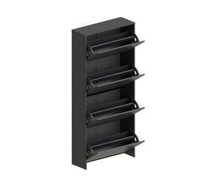 Zapateros 4 puertas Americana negro