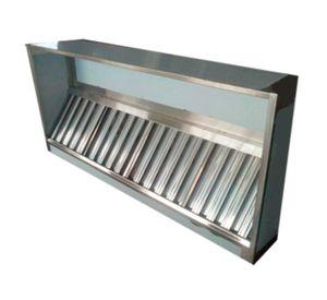 Campana Industrial Mural 2x1 mt. Acero Inoxidable