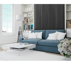 Panel revestimiento PVC gris 24 mm 0.42 m2