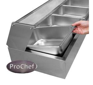 Vitrina de Calor Baño María Sobremesa 6 x GN 1/2