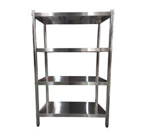 Estante 4 Bandejas lisas. 90x50x155 cm. Acero Inox