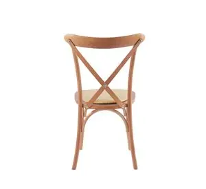 SILLA MADERA COMEDOR CROSSBACK RATTAN