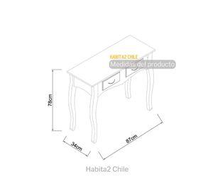 ARRIMO VINTAGE CLASICO BLANCO PARA COMODA O LIVING - 78X87X34