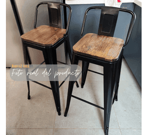 PACK 4 TABURETES O PISOS TOLIX WOOD 77CM