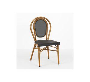 Silla Provence Parisina Rattan - Gris Oscuro