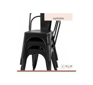 Pack de 6 Sillas Tolix - Negras