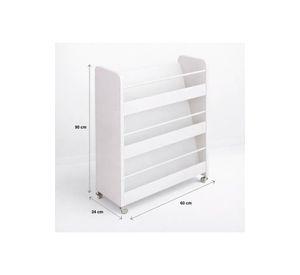 Estanteria con ruedas 3 niveles blanca