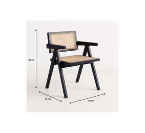 Pack de 4 sillas Chandigarh de madera - Negras