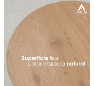 MESA CON PATAS TIPO EAMES 100CM Y CUBIERTA DE MADERA