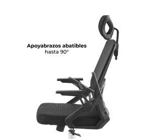 Silla de Escritorio con Cabezal Ergonomus Doha Negro