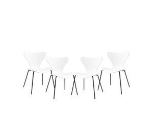 SILLAS PARA COMEDOR CON BASE NEGRA JLOVE PP - 4 UNID