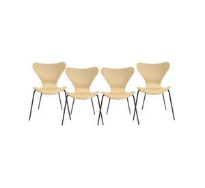 SILLAS PARA COMEDOR CON BASE NEGRA JLOVE PP - 4 UNID