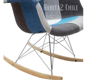 MECEDORA SILLA ROCKING ASIENTO PATCH CHENILLE