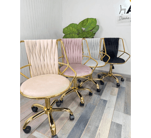 SILLA DE ESCRITORIO ACOLCHADA ABU DHABI GOLD