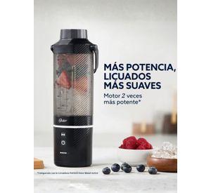 Oster Licuadora Portátil, GoMAX, 590 ml de Capacidad, para Smoothies, Negro, BLSTGFP-B20-000